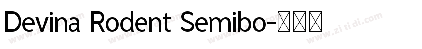 Devina Rodent Semibo字体转换
